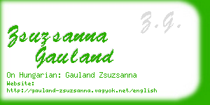 zsuzsanna gauland business card